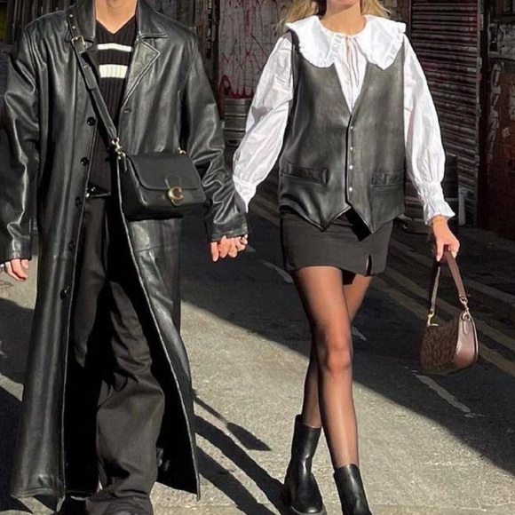 Black Danier leather vest - Picture 9 of 9